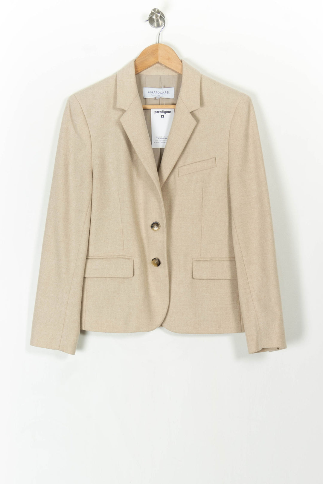 Veste Beige - Taille M/38 de la marque Gerard Darel | PARAD107467 - Vendu par Paradigme - Image 2