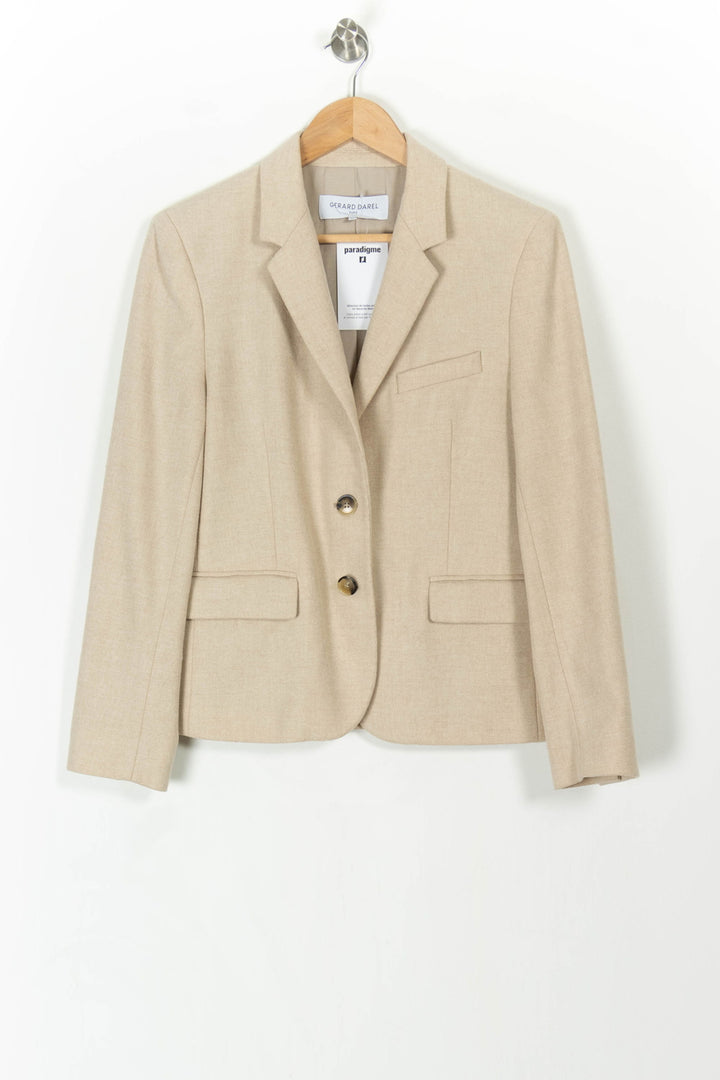 Veste Beige - Taille M/38 de la marque Gerard Darel | PARAD107467 - Vendu par Paradigme - Image 2