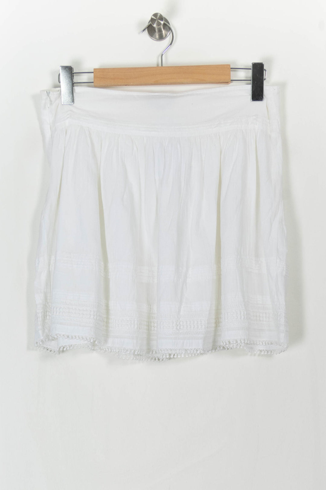 Jupe Courte Blanche - Taille L/40 de la marque Sandro | PARAD107469 - Vendu par Paradigme - Image 4