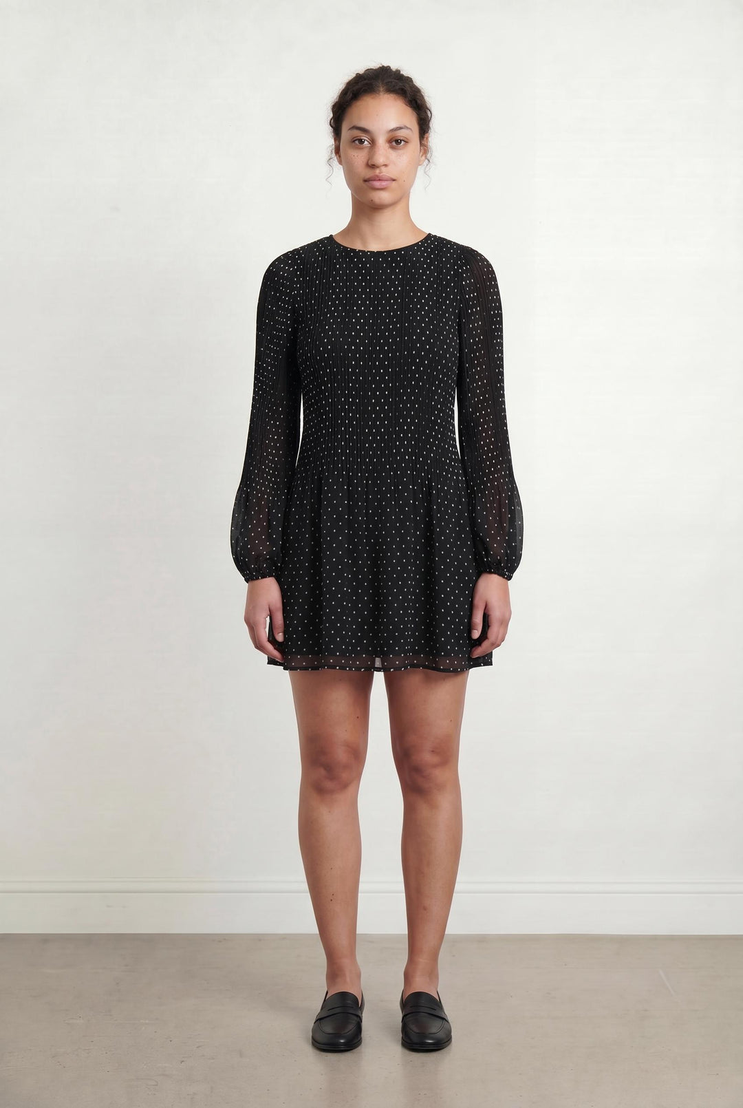 Robe Courte Noire et Blanche - Taille L/40 de la marque Maje | PARAD107470 - Vendu par Paradigme - Image 1