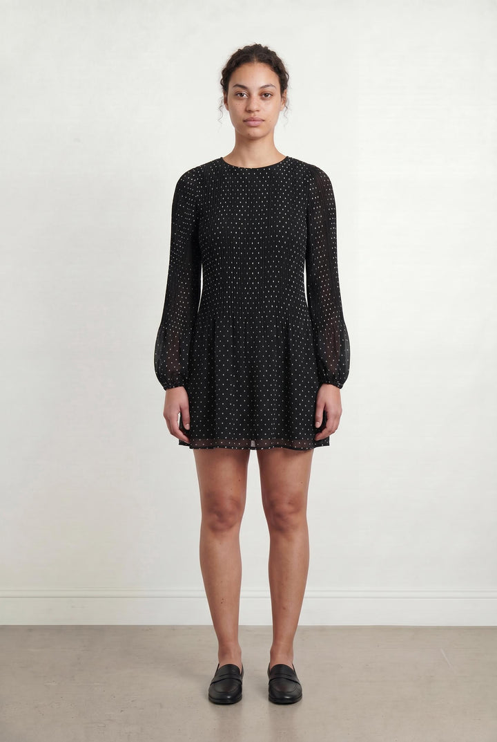 Robe Courte Noire et Blanche - Taille L/40 de la marque Maje | PARAD107470 - Vendu par Paradigme - Image 1