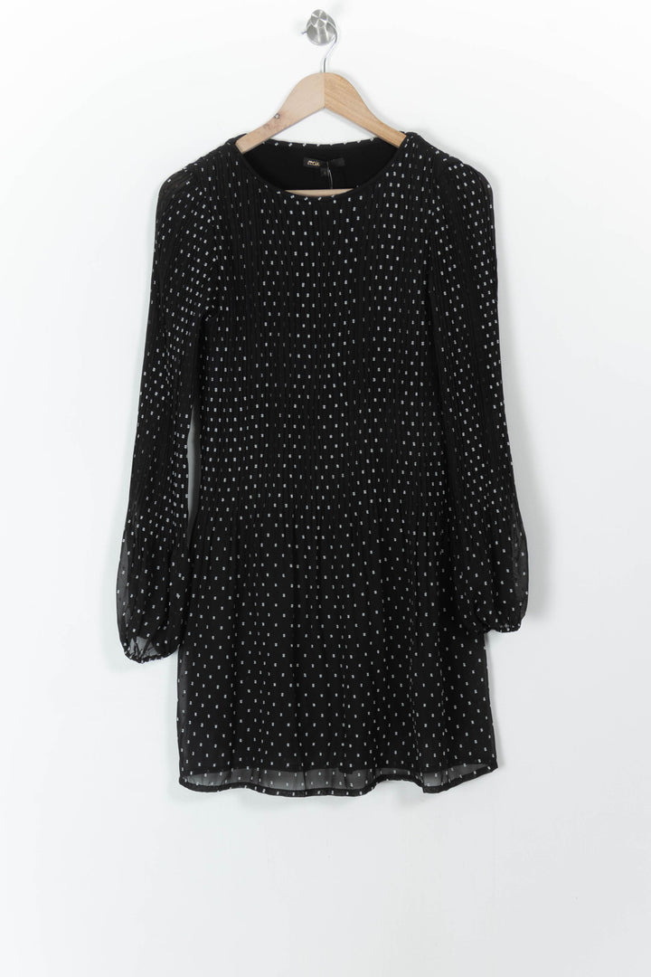 Robe Courte Noire et Blanche - Taille L/40 de la marque Maje | PARAD107470 - Vendu par Paradigme - Image 2