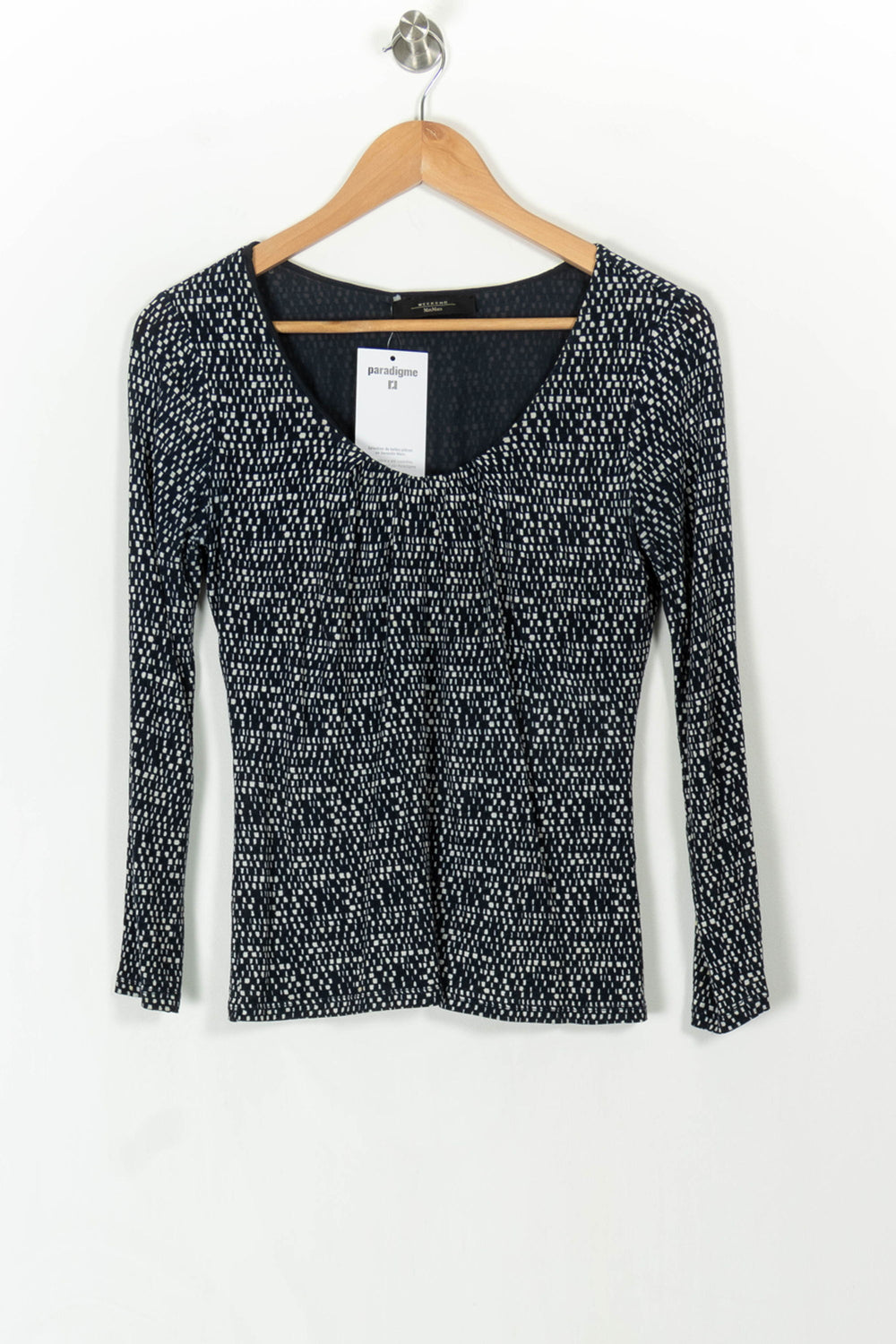 Pull Bleu et Blanc - Taille S/36 de la marque Weekend Max Mara | PARAD107477 - Vendu par Paradigme - Image 2