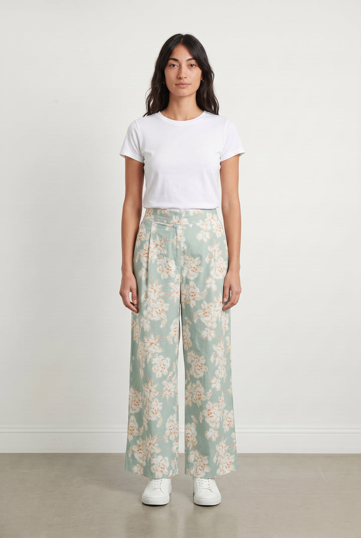 Pantalon Large Vert et Blanc - Taille M/38 de la marque Aigle | PARAD107478 - Vendu par Paradigme - Image 1