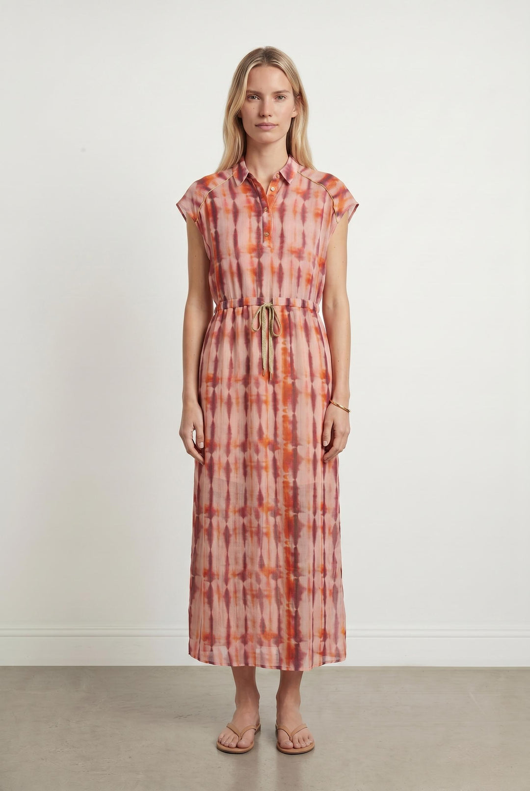 Robe longue rose et orange - Taille S/36 de la marque Imprevu | PARAD107480 - Vendu par Paradigme - Image 1