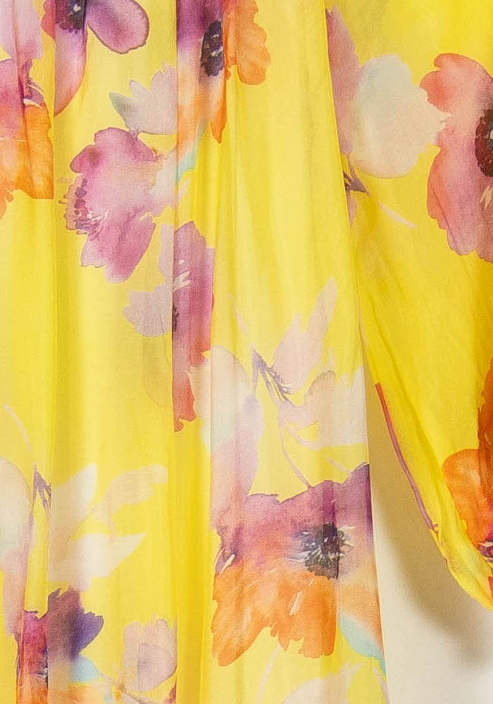 Robe Midi Jaune et Violette - Taille M/38 de la marque Imprevu | PARAD107484 - Vendu par Paradigme - Image 3