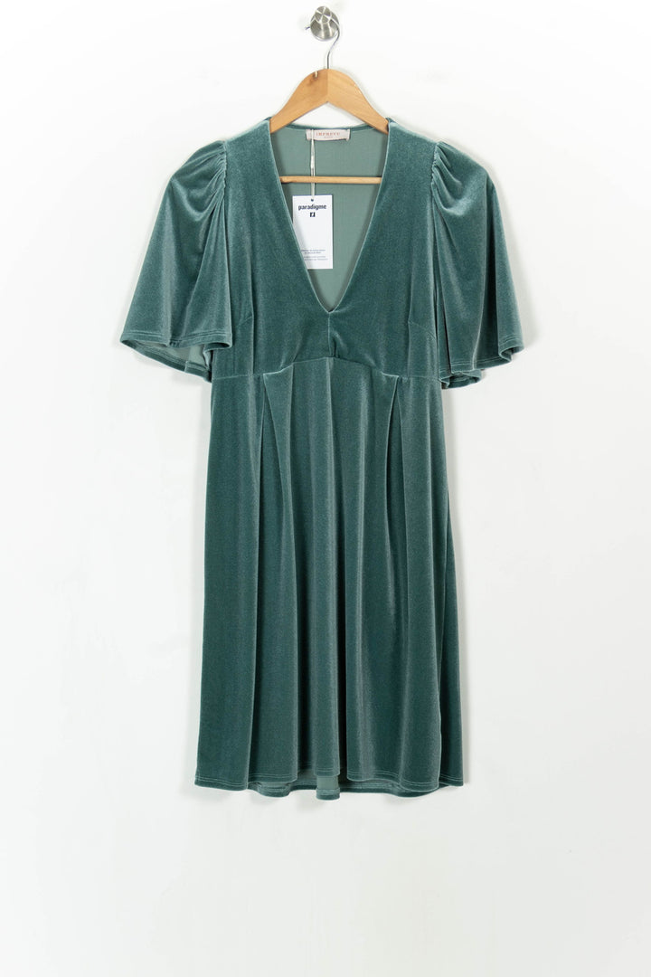Robe Midi Bleue - Taille XS/34 de la marque Imprevu | PARAD107486 - Vendu par Paradigme - Image 2