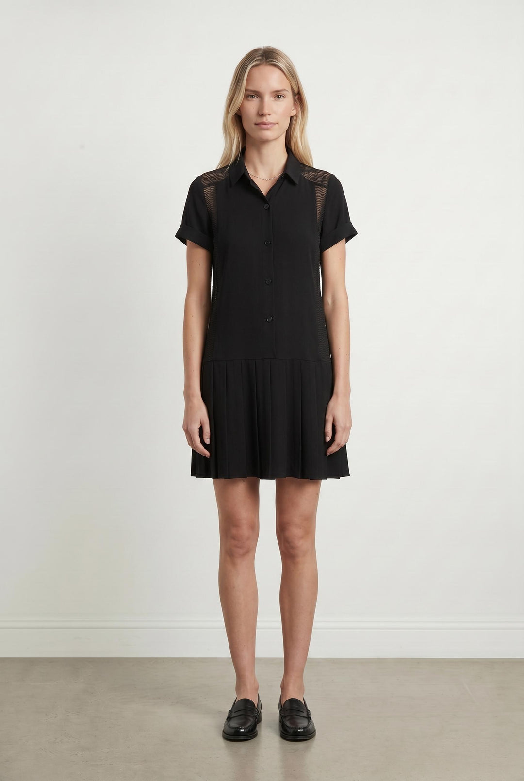 Robe Chemise Noire - Taille M/38 de la marque IKKS | PARAD107489 - Vendu par Paradigme - Image 1