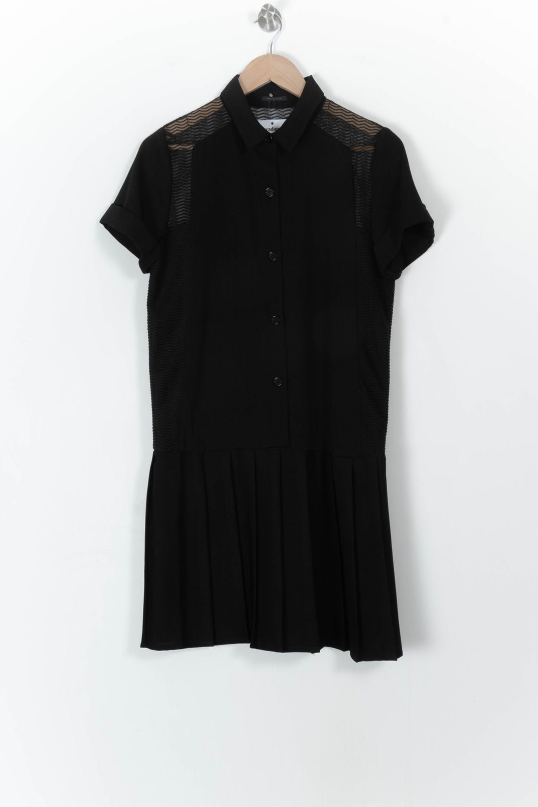 Robe Chemise Noire - Taille M/38 de la marque IKKS | PARAD107489 - Vendu par Paradigme - Image 2