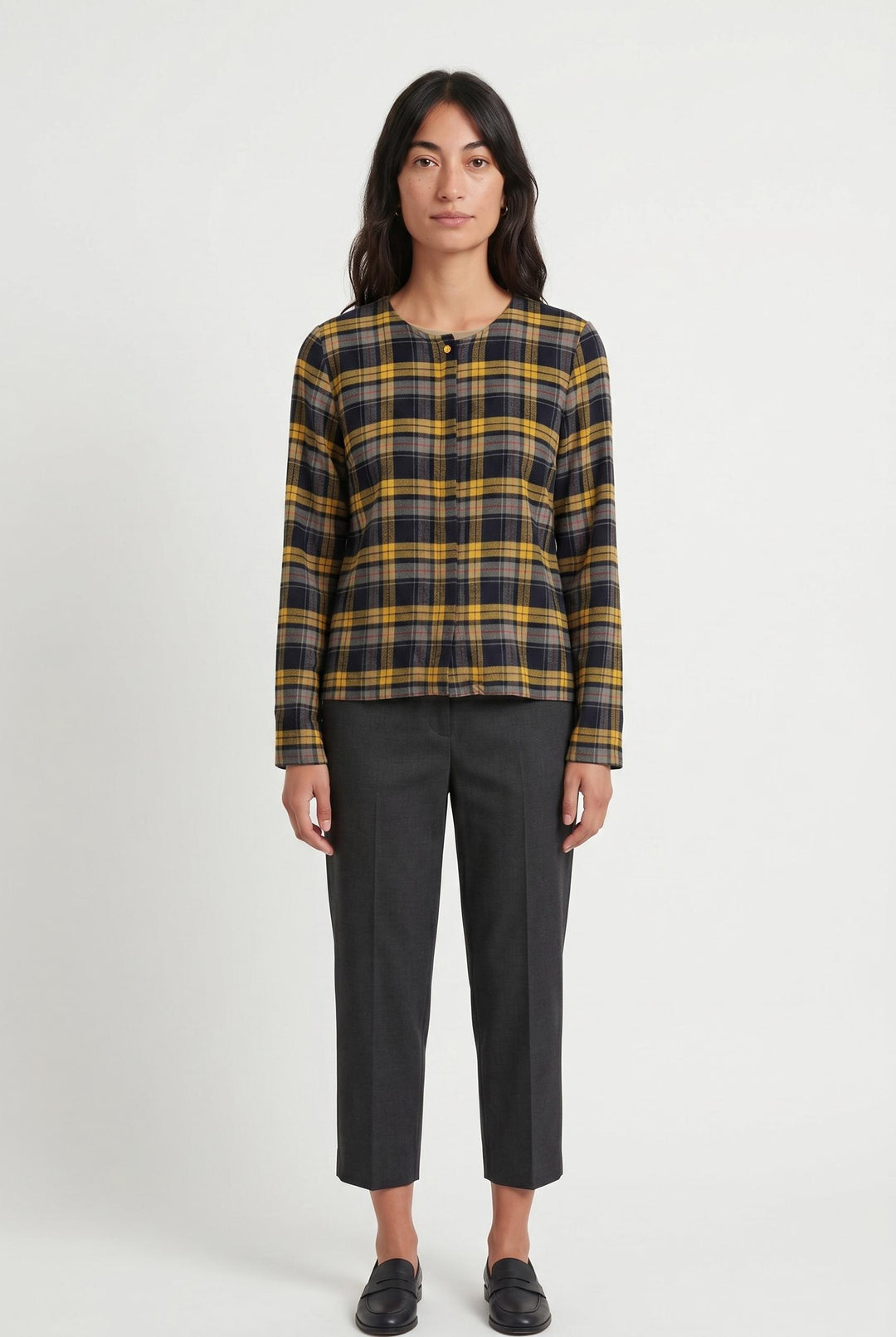 Chemise à Carreaux Jaune et Bleu - Taille M/38 de la marque Roseanna | PARAD107490 - Vendu par Paradigme - Image 1