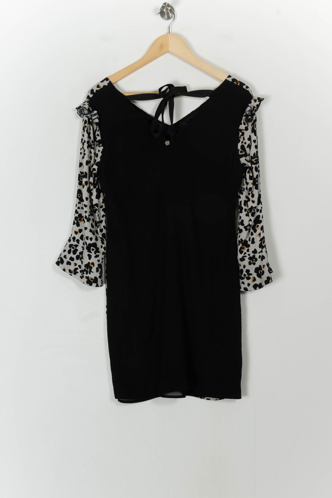 Robe Courte Léopard Noir et Beige - Taille XL/42 de la marque Liu Jo | PARAD107491 - Vendu par Paradigme - Image 4