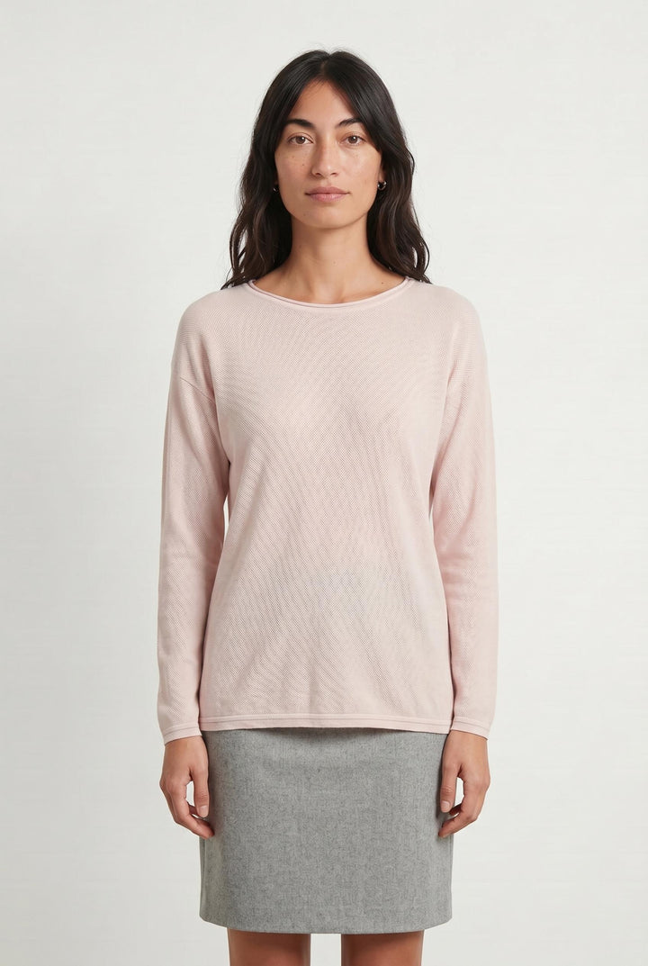 Pull Col Bateau Rose - Taille XS/34 de la marque Maison Montagut | PARAD107495 - Vendu par Paradigme - Image 1