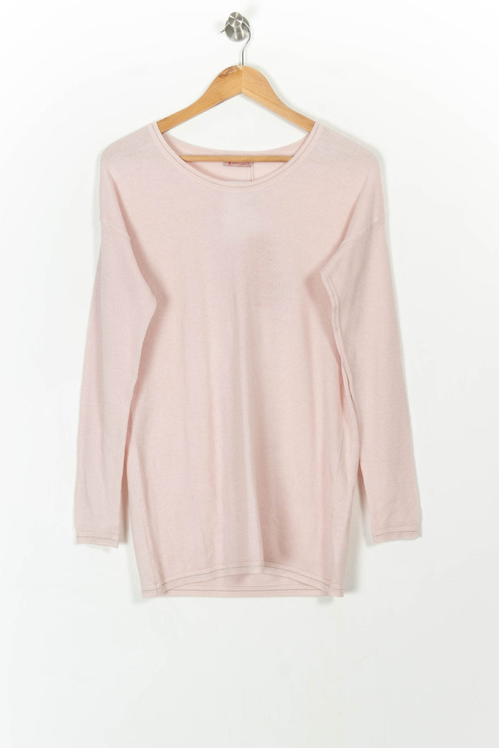 Pull Col Bateau Rose - Taille XS/34 de la marque Maison Montagut | PARAD107495 - Vendu par Paradigme - Image 2