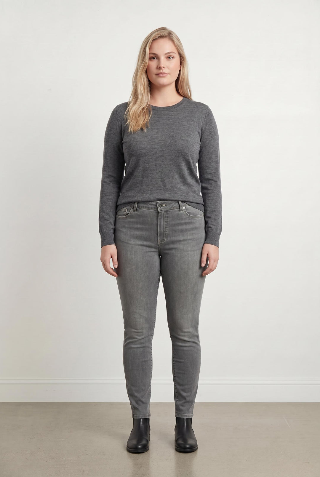 Jean Slim Gris - Taille XXL/44 de la marque One Step | PARAD107503 - Vendu par Paradigme - Image 1