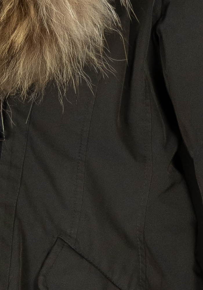 Parka Verte et Beige - Taille M/38 de la marque Moncler | PARAD107509 - Vendu par Paradigme - Image 3