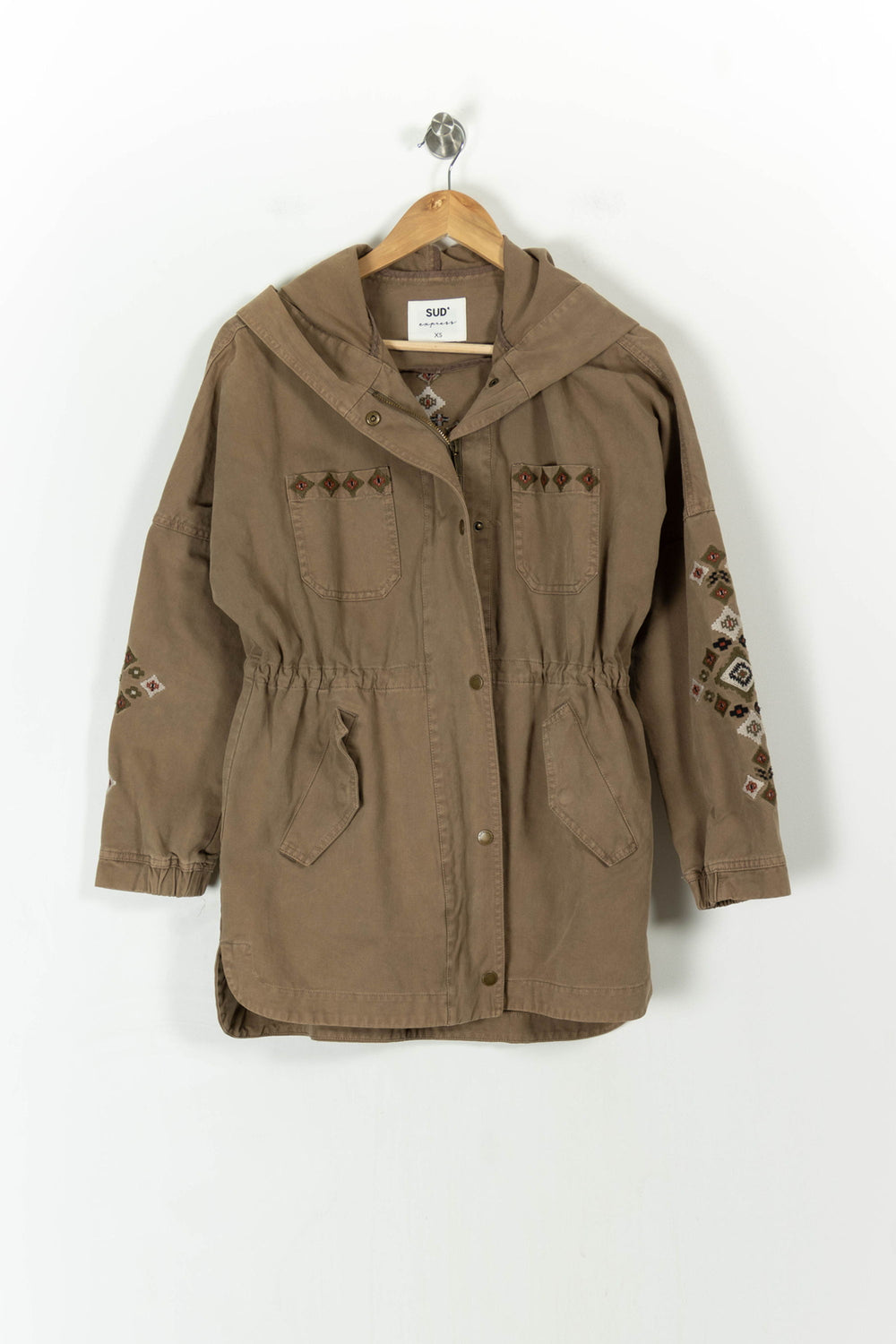 Parka Beige - Taille XS/34 de la marque Sud express | PARAD107510 - Vendu par Paradigme - Image 2
