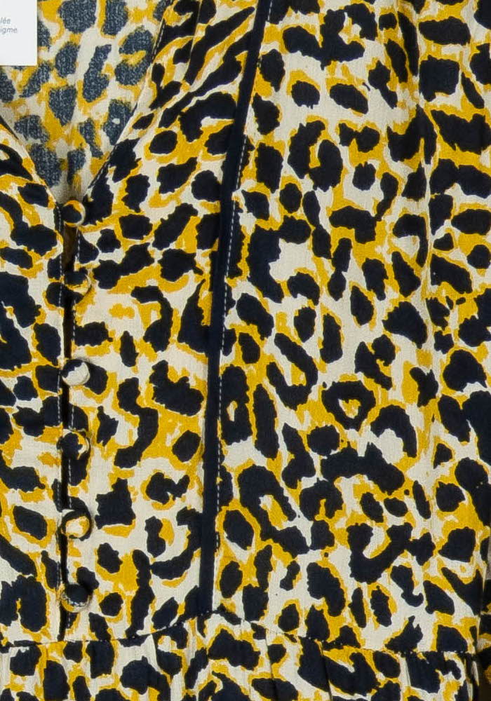 Robe Midi Jaune et Noire - Taille XL/42 de la marque Stella Forest | PARAD107511 - Vendu par Paradigme - Image 3
