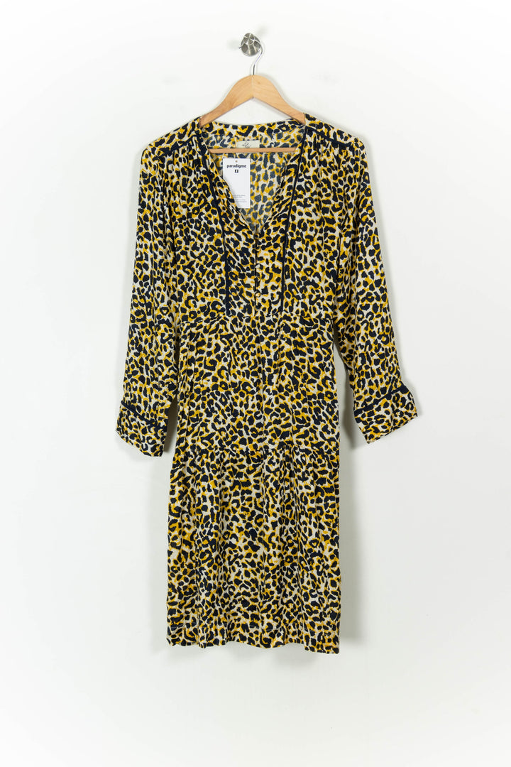Robe Midi Jaune et Noire - Taille XL/42 de la marque Stella Forest | PARAD107511 - Vendu par Paradigme - Image 2