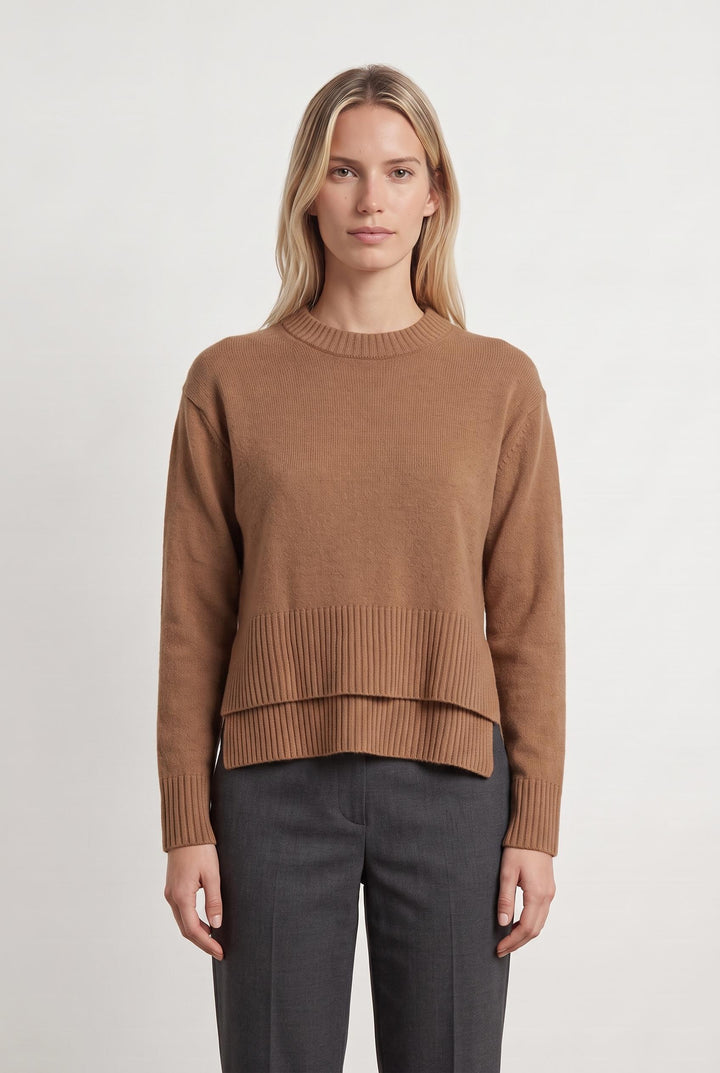 Pull Marron - Taille S/36 de la marque Tara Jarmon | PARAD107512 - Vendu par Paradigme - Image 1