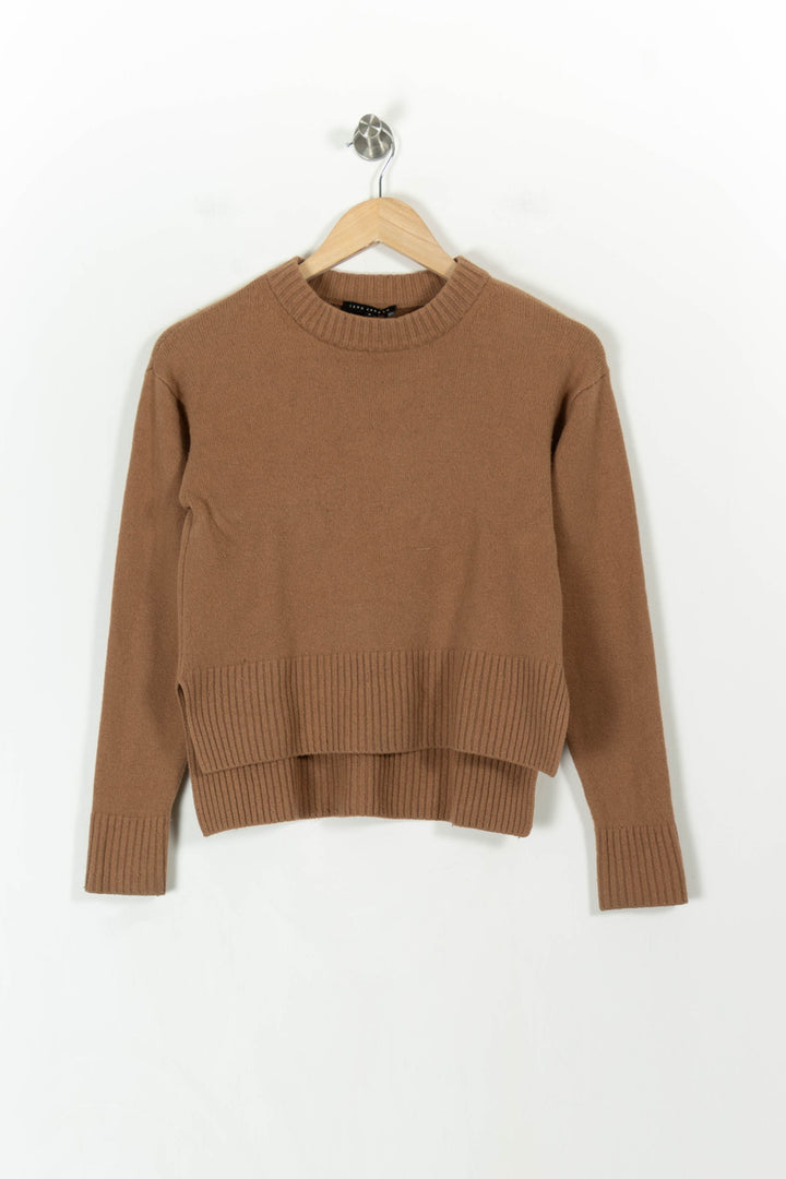 Pull Marron - Taille S/36 de la marque Tara Jarmon | PARAD107512 - Vendu par Paradigme - Image 2