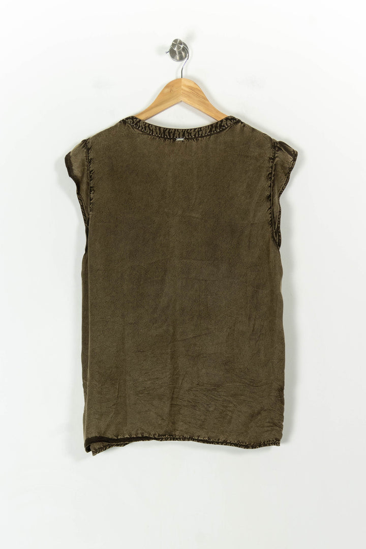 Blouse Verte - Taille XL/42 de la marque IKKS | PARAD107516 - Vendu par Paradigme - Image 4