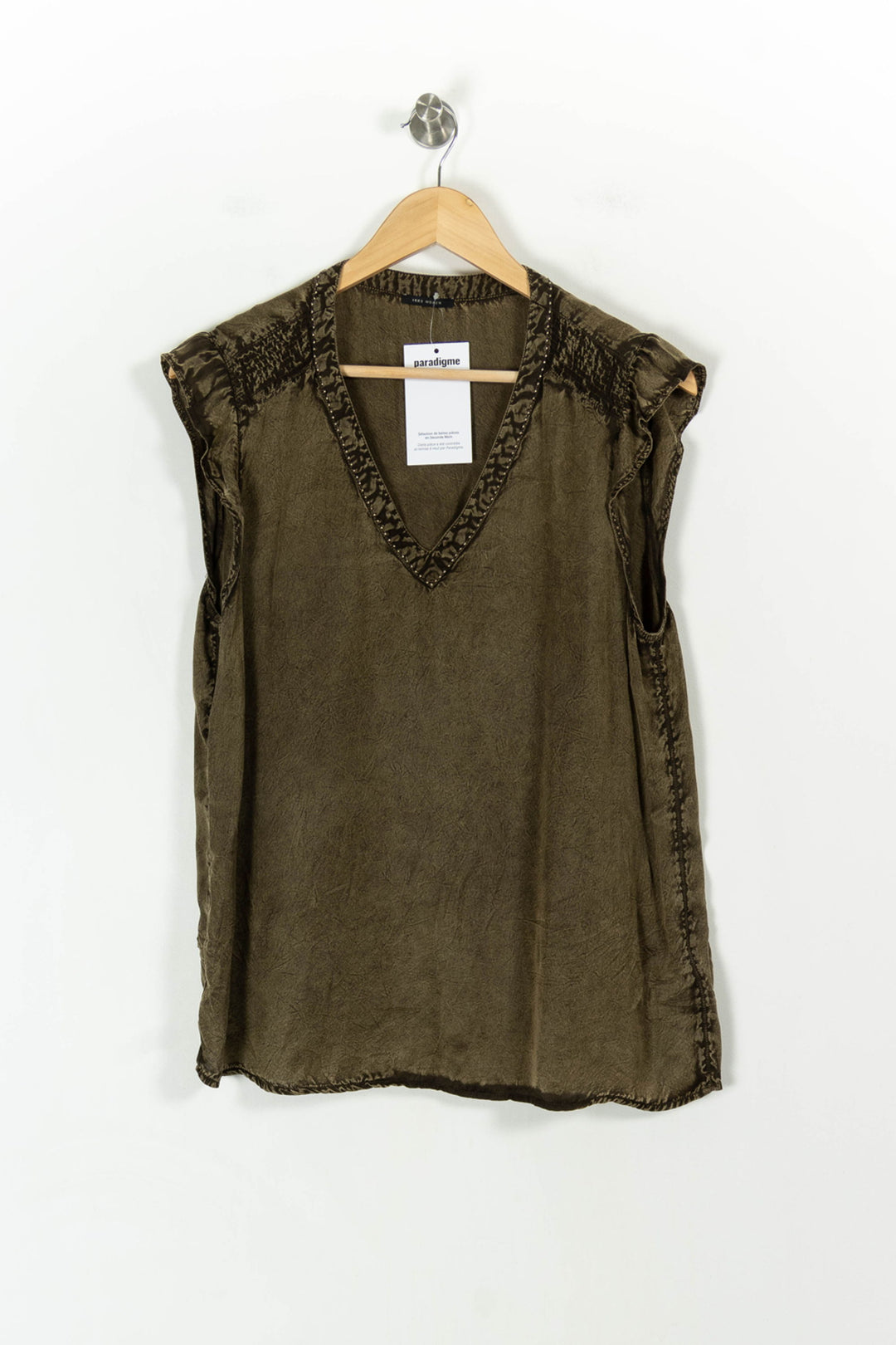 Blouse Verte - Taille XL/42 de la marque IKKS | PARAD107516 - Vendu par Paradigme - Image 2