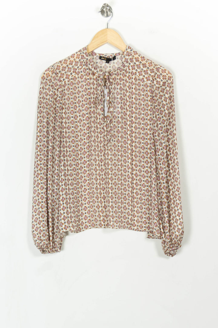 Blouse Rose et Beige - Taille S/36 de la marque Maje | PARAD107519 - Vendu par Paradigme - Image 2