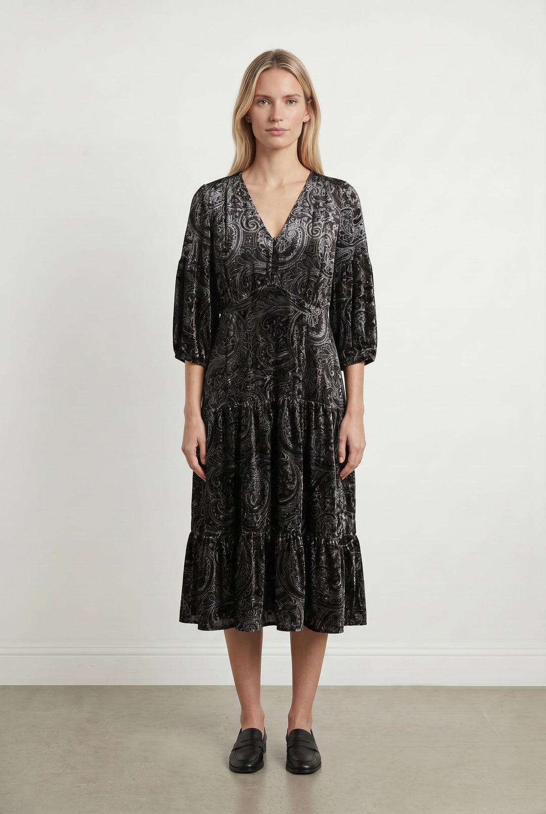 Robe Midi Noire - Taille M/38 de la marque Derhy | PARAD107523 - Vendu par Paradigme - Image 1