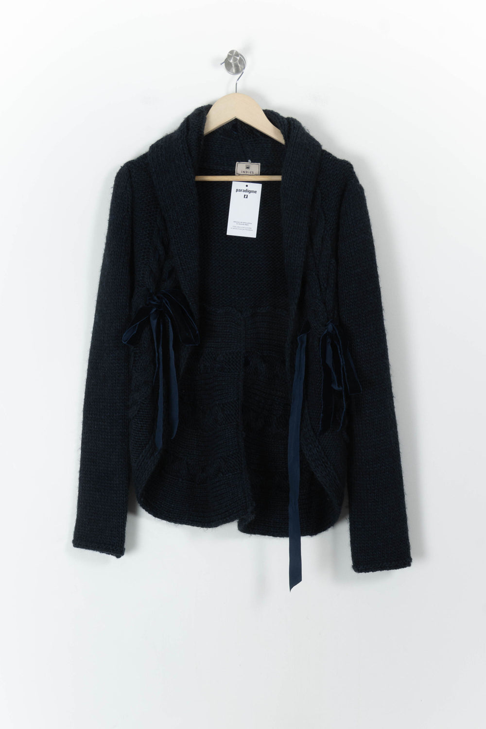 Cardigan Bleu - Taille M/38 de la marque Indies | PARAD107526 - Vendu par Paradigme - Image 2