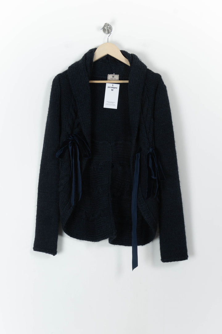 Cardigan Bleu - Taille M/38 de la marque Indies | PARAD107526 - Vendu par Paradigme - Image 2