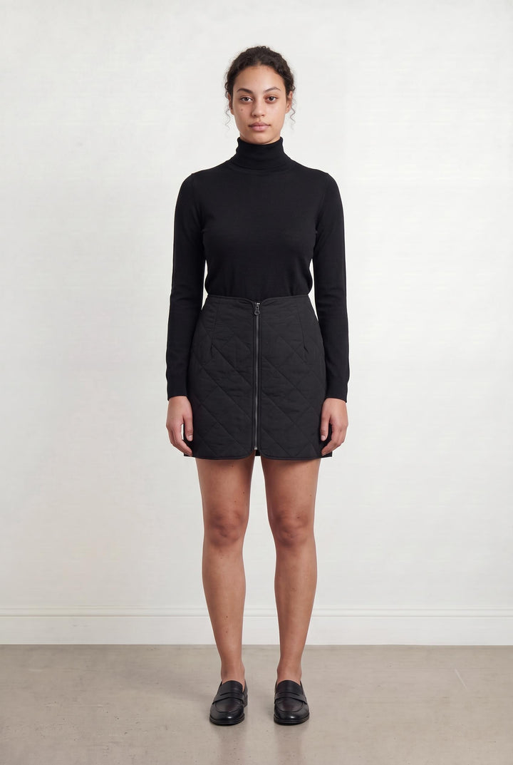 Jupe Matelassée Noire - Taille L/40 de la marque ba&sh | PARAD107527 - Vendu par Paradigme - Image 1