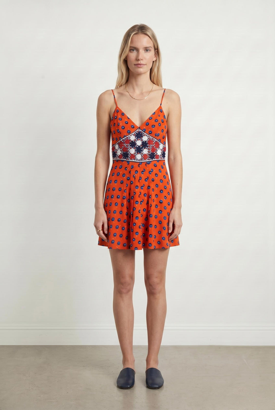Robe Patineuse Rouge et Bleu - Taille S/36 de la marque Vanessa Bruno | PARAD107533 - Vendu par Paradigme - Image 1