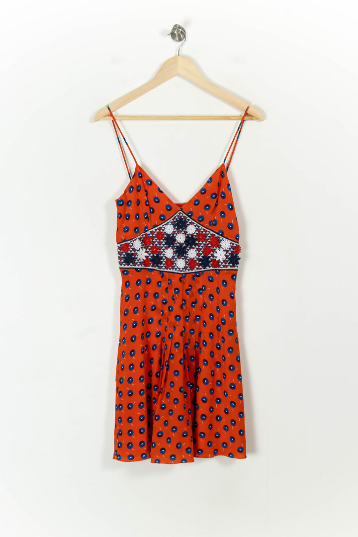 Robe Patineuse Rouge et Bleu - Taille S/36 de la marque Vanessa Bruno | PARAD107533 - Vendu par Paradigme - Image 2