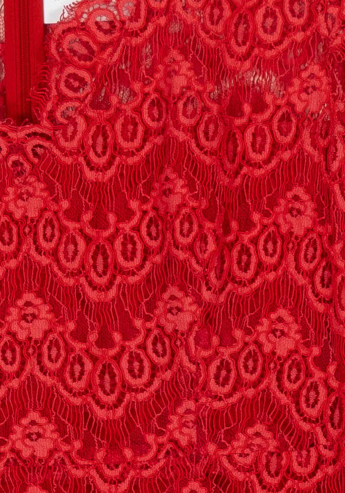 Robe en Dentelle Rouge - Taille XL/42 de la marque Gerard Darel | PARAD107535 - Vendu par Paradigme - Image 3