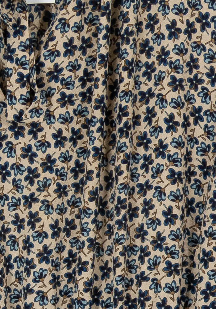 Robe Longue Beige et Bleue - Taille XL/42 de la marque Gerard Darel | PARAD107537 - Vendu par Paradigme - Image 3
