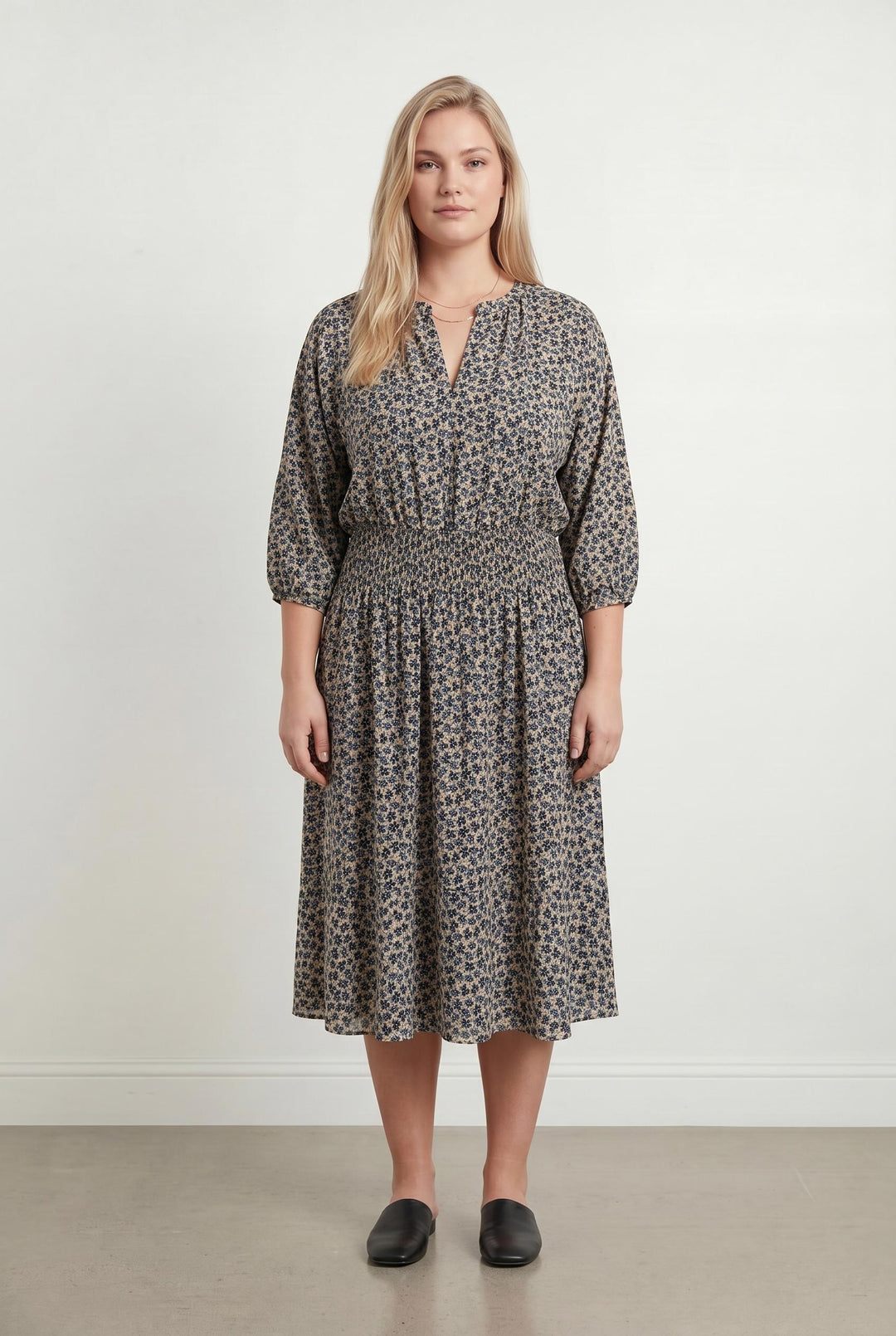 Robe Longue Beige et Bleue - Taille XL/42 de la marque Gerard Darel | PARAD107537 - Vendu par Paradigme - Image 1