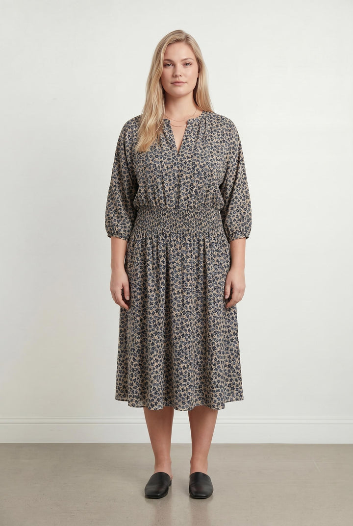 Robe Longue Beige et Bleue - Taille XL/42 de la marque Gerard Darel | PARAD107537 - Vendu par Paradigme - Image 1