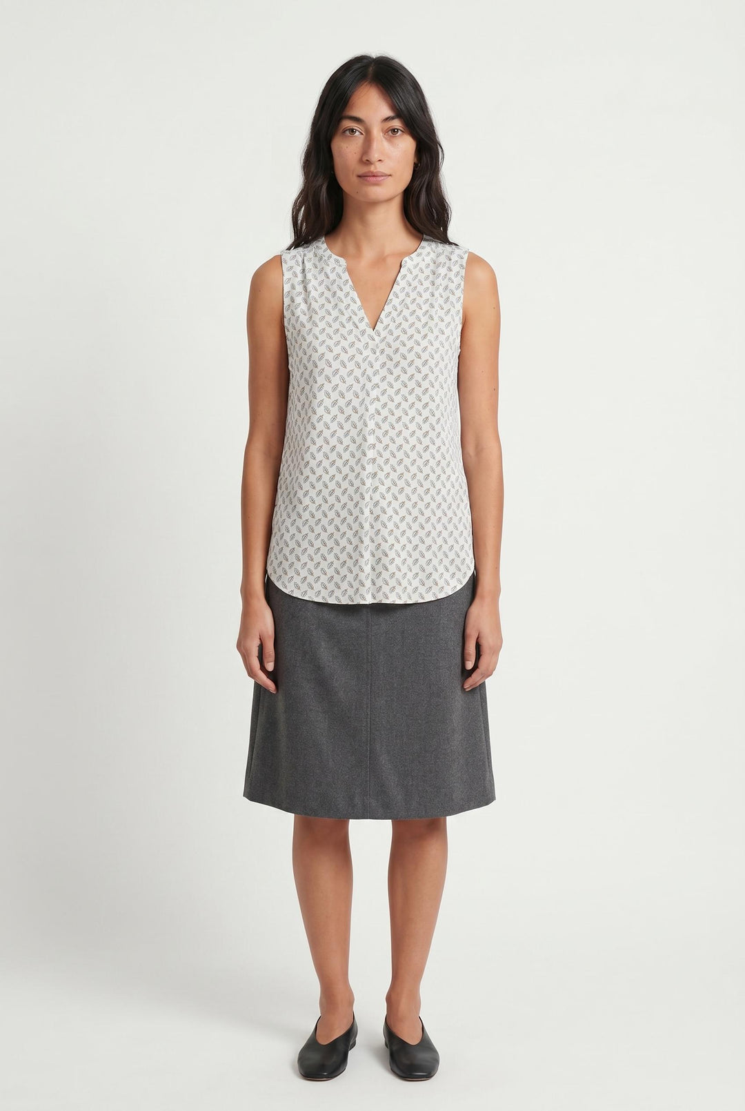 Débardeur Blanc et Noir - Taille S/36 de la marque Caroll | PARAD107541 - Vendu par Paradigme - Image 1