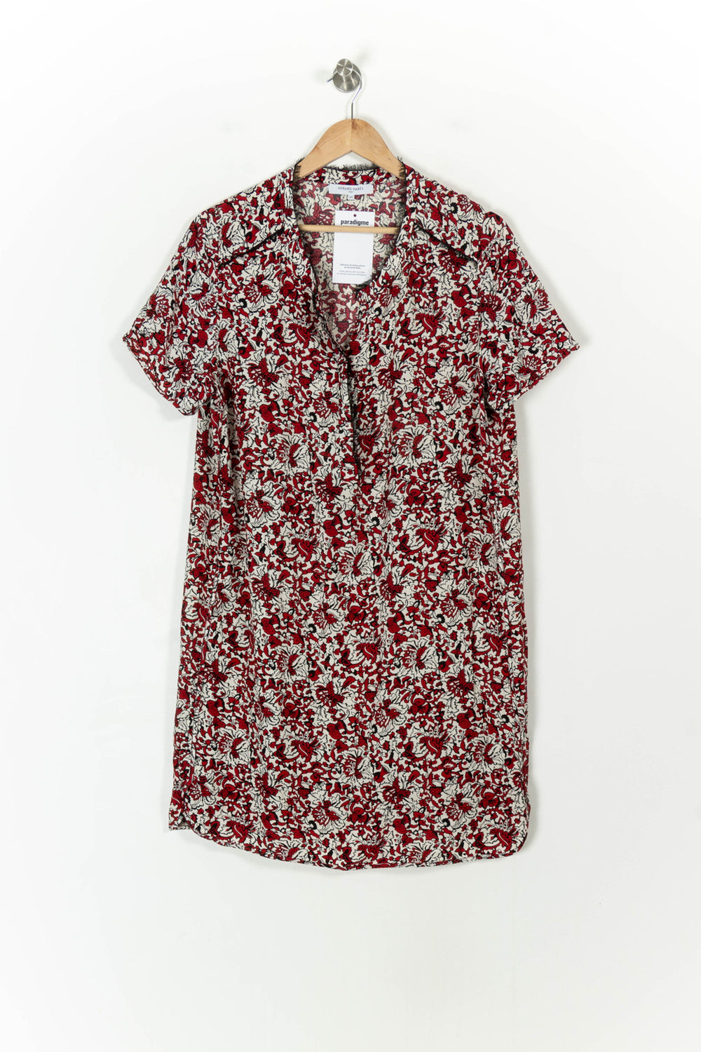 Robe Chemise Rouge et Blanc - Taille XXL/44 de la marque Gerard Darel | PARAD107543 - Vendu par Paradigme - Image 2