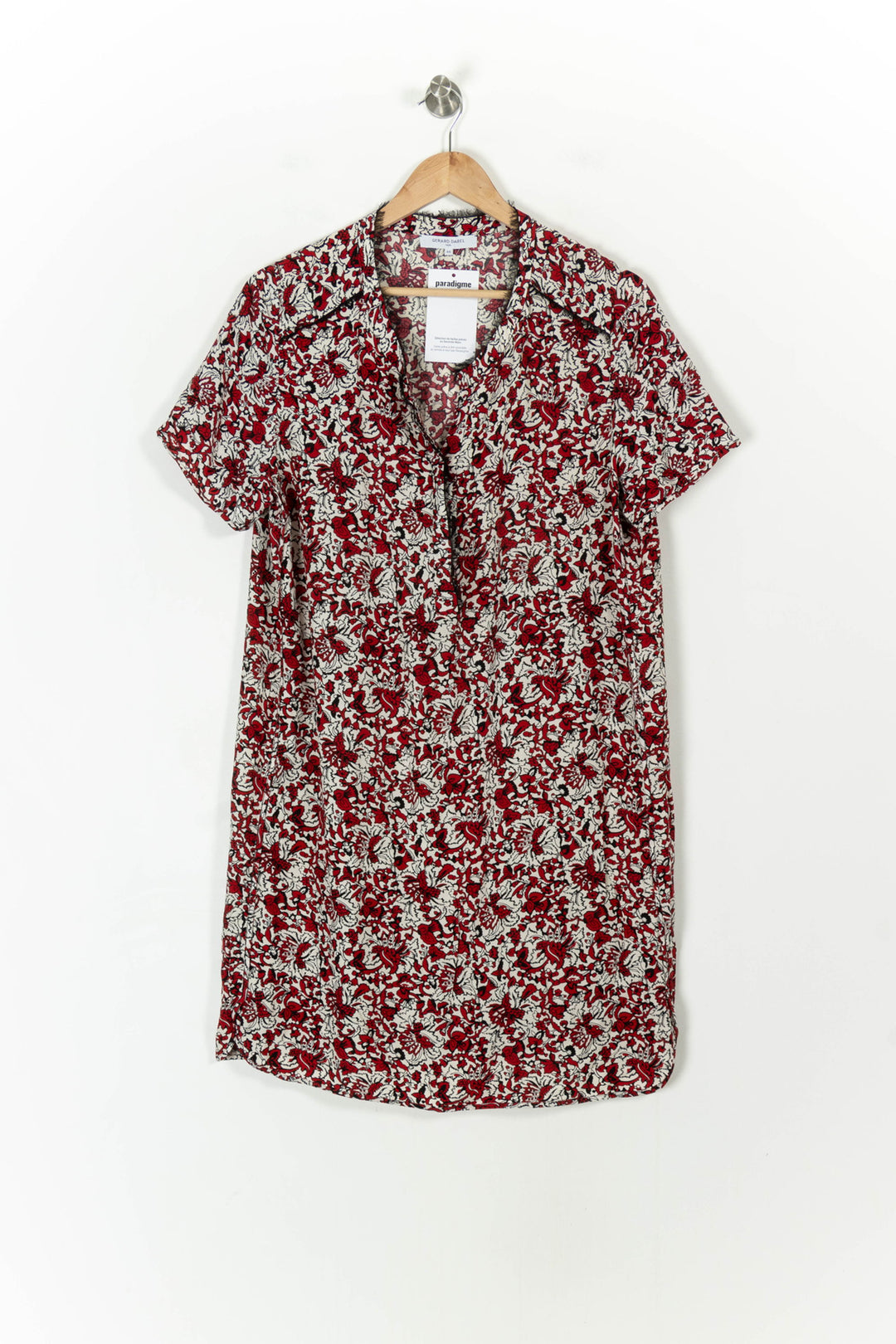 Robe Chemise Rouge et Blanc - Taille XXL/44 de la marque Gerard Darel | PARAD107543 - Vendu par Paradigme - Image 2