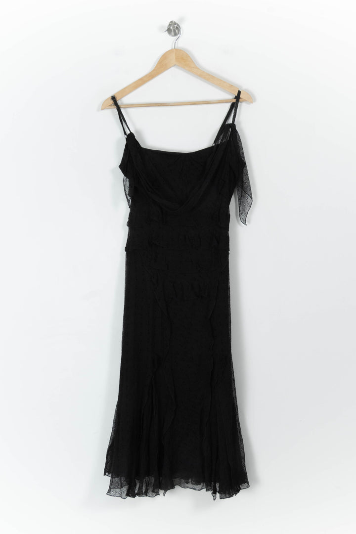 Robe Midi Noire - Taille L/40 de la marque ZAPA | PARAD107544 - Vendu par Paradigme - Image 4