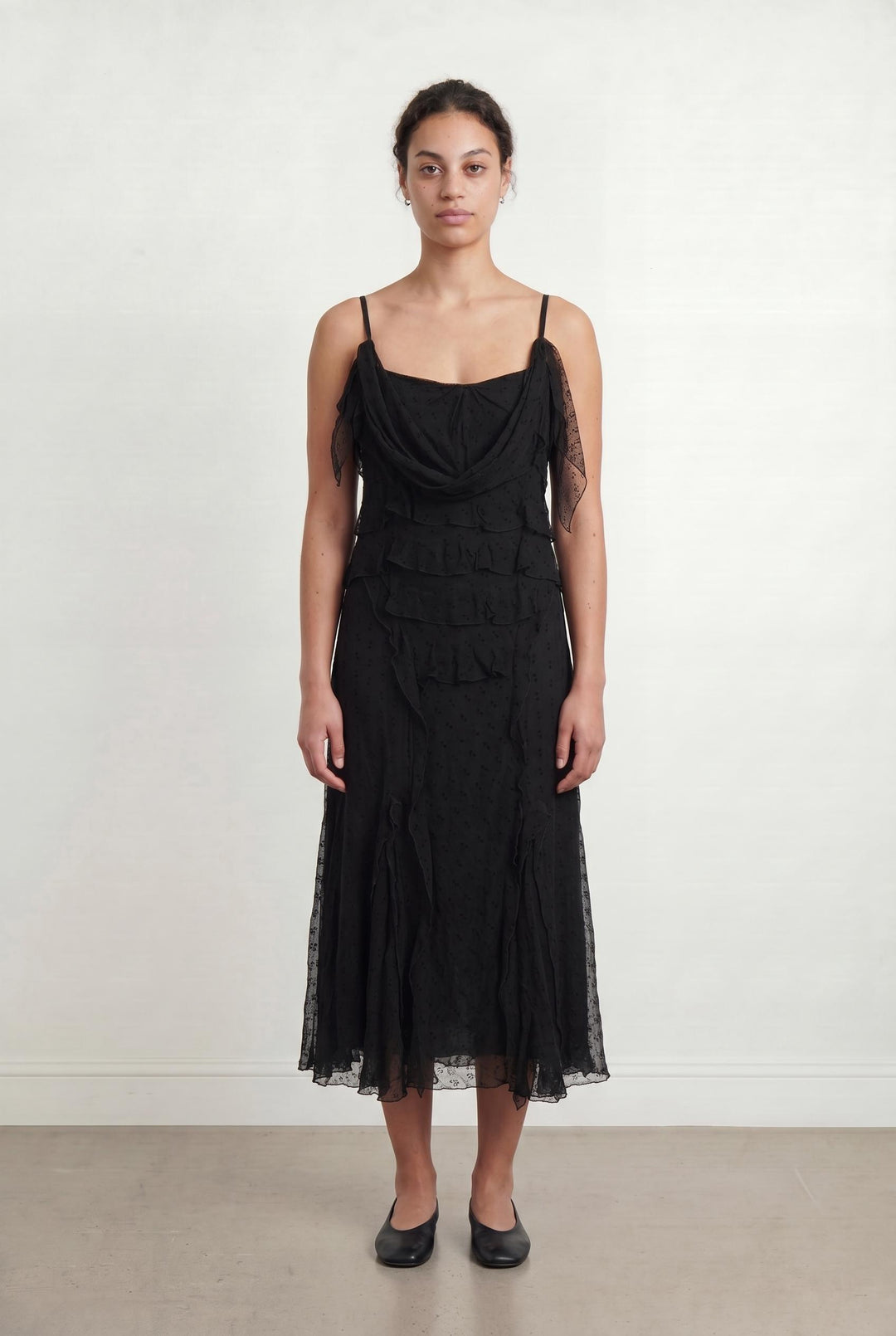 Robe Midi Noire - Taille L/40 de la marque ZAPA | PARAD107544 - Vendu par Paradigme - Image 1