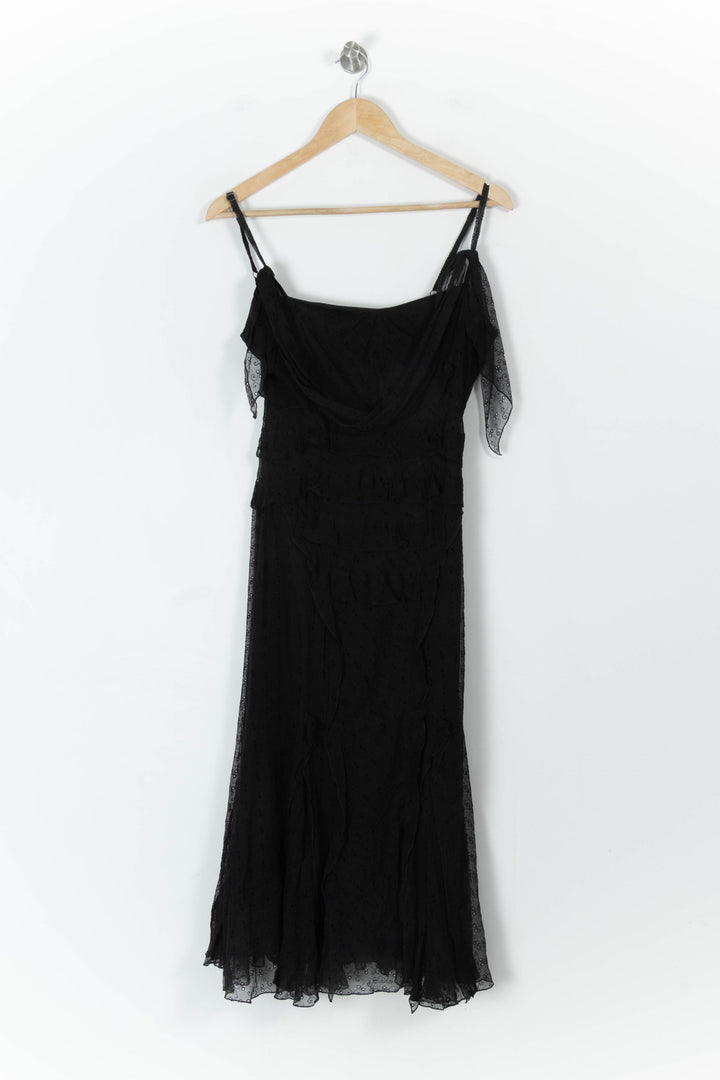 Robe Midi Noire - Taille L/40 de la marque ZAPA | PARAD107544 - Vendu par Paradigme - Image 2