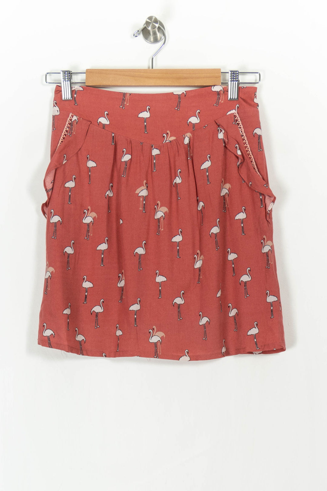 Jupe Courte Rouge - Taille S/36 de la marque Grace & Mila | PARAD107550 - Vendu par Paradigme - Image 2