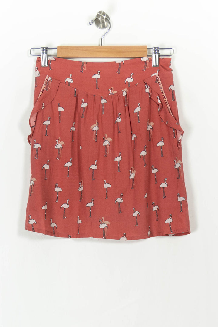 Jupe Courte Rouge - Taille S/36 de la marque Grace & Mila | PARAD107550 - Vendu par Paradigme - Image 2