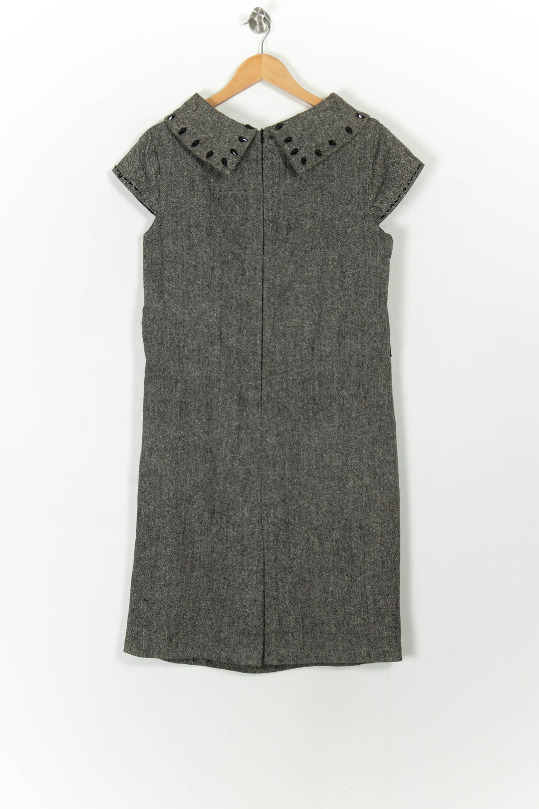 Robe Midi Grise - Taille L/40 de la marque Derhy | PARAD107553 - Vendu par Paradigme - Image 4