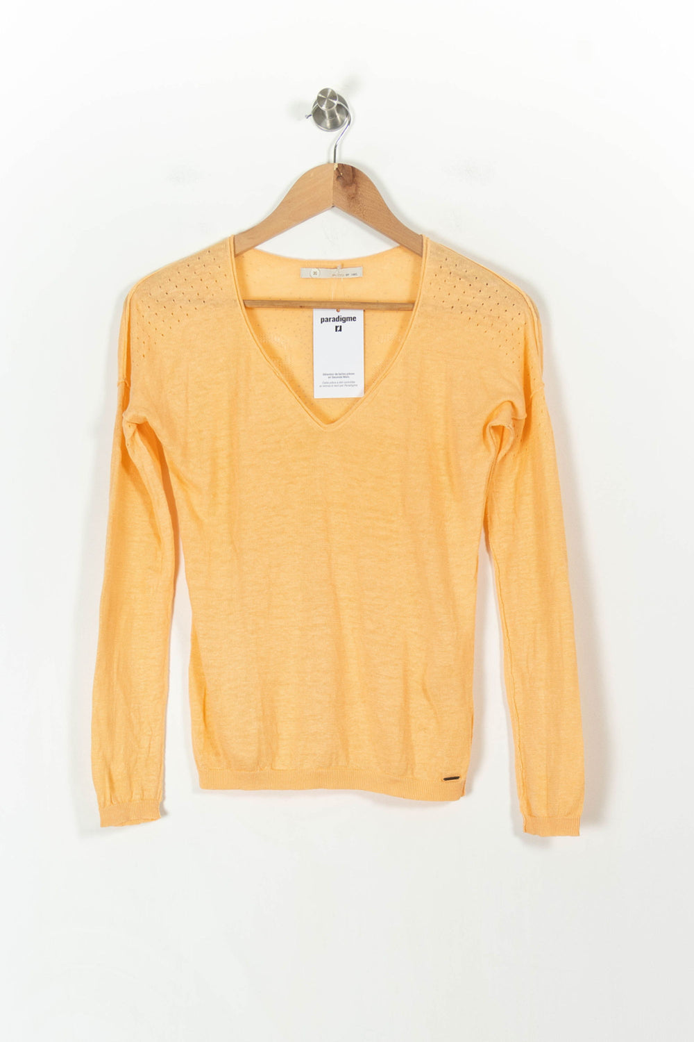Pull Orange - Taille S/36 de la marque IKKS | PARAD107554 - Vendu par Paradigme - Image 2