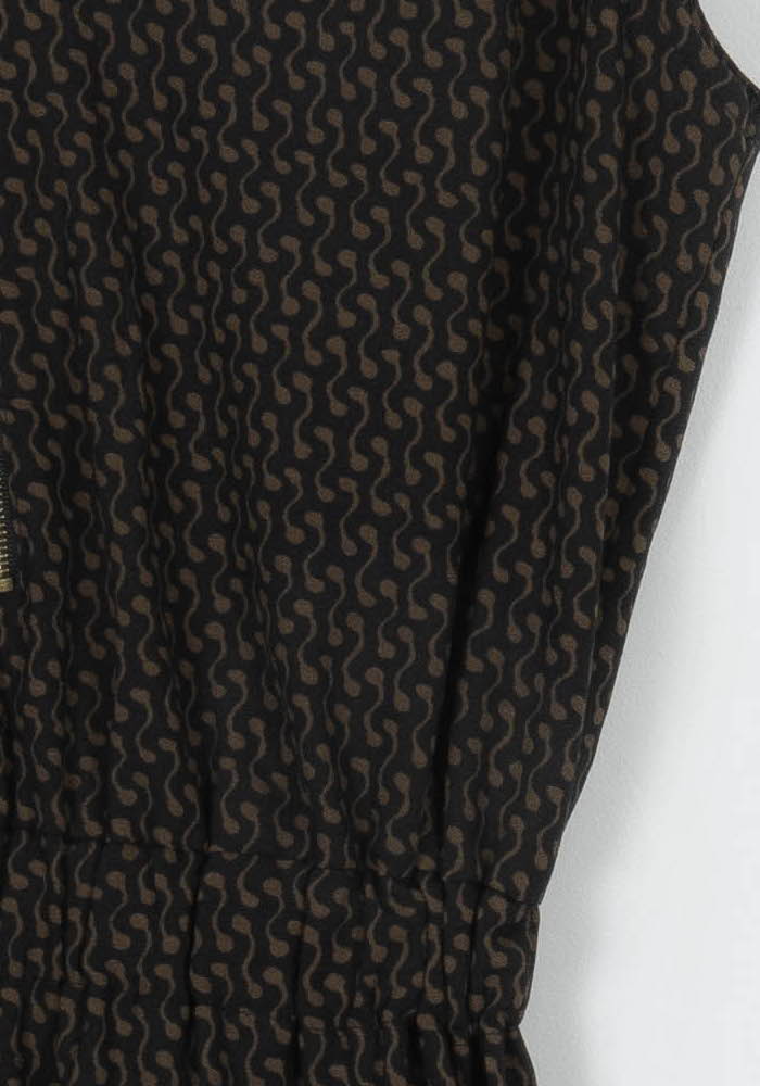 Robe Sans Manches Marron - Taille S/36 de la marque La Fée Maraboutée | PARAD107557 - Vendu par Paradigme - Image 3