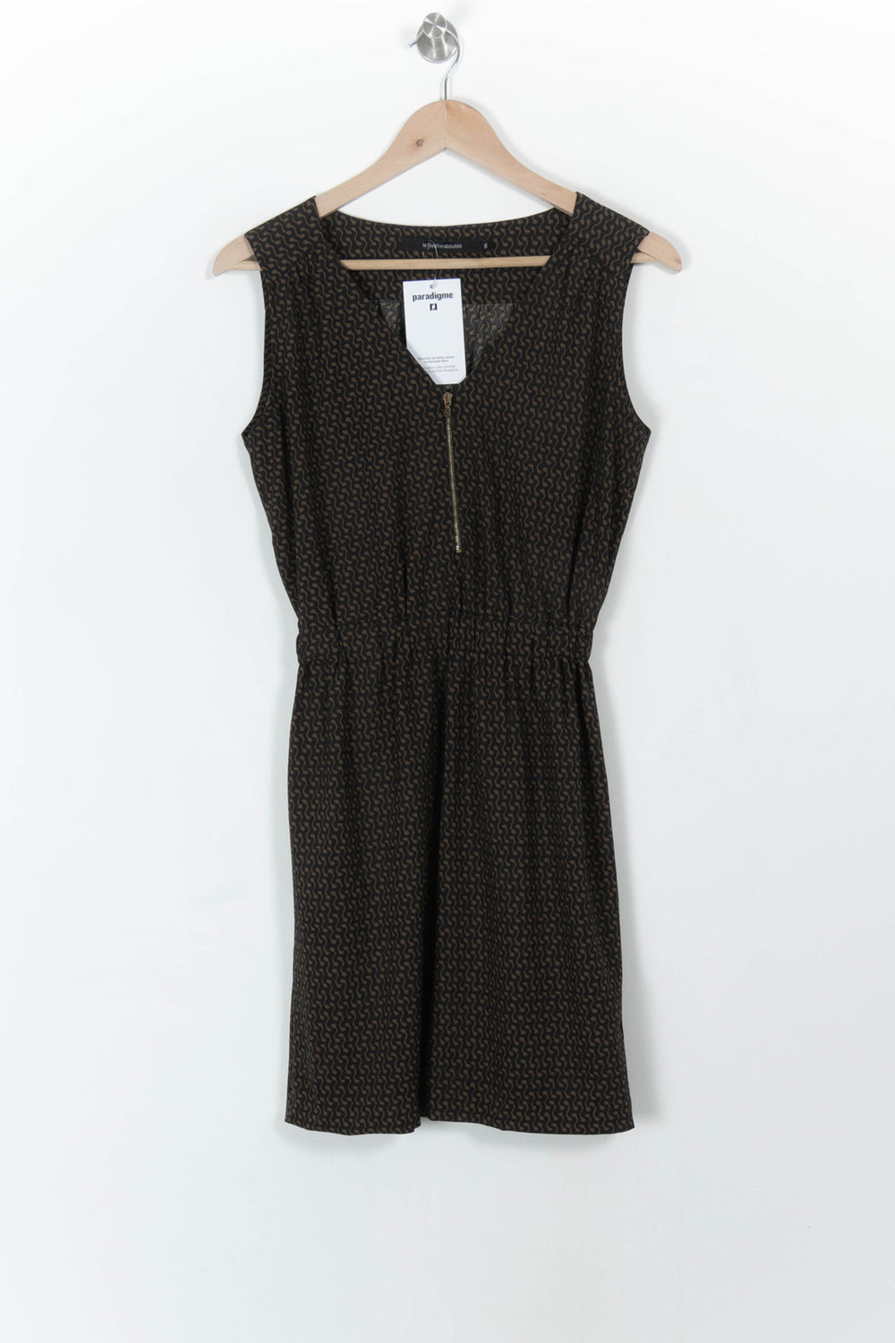 Robe Sans Manches Marron - Taille S/36 de la marque La Fée Maraboutée | PARAD107557 - Vendu par Paradigme - Image 2