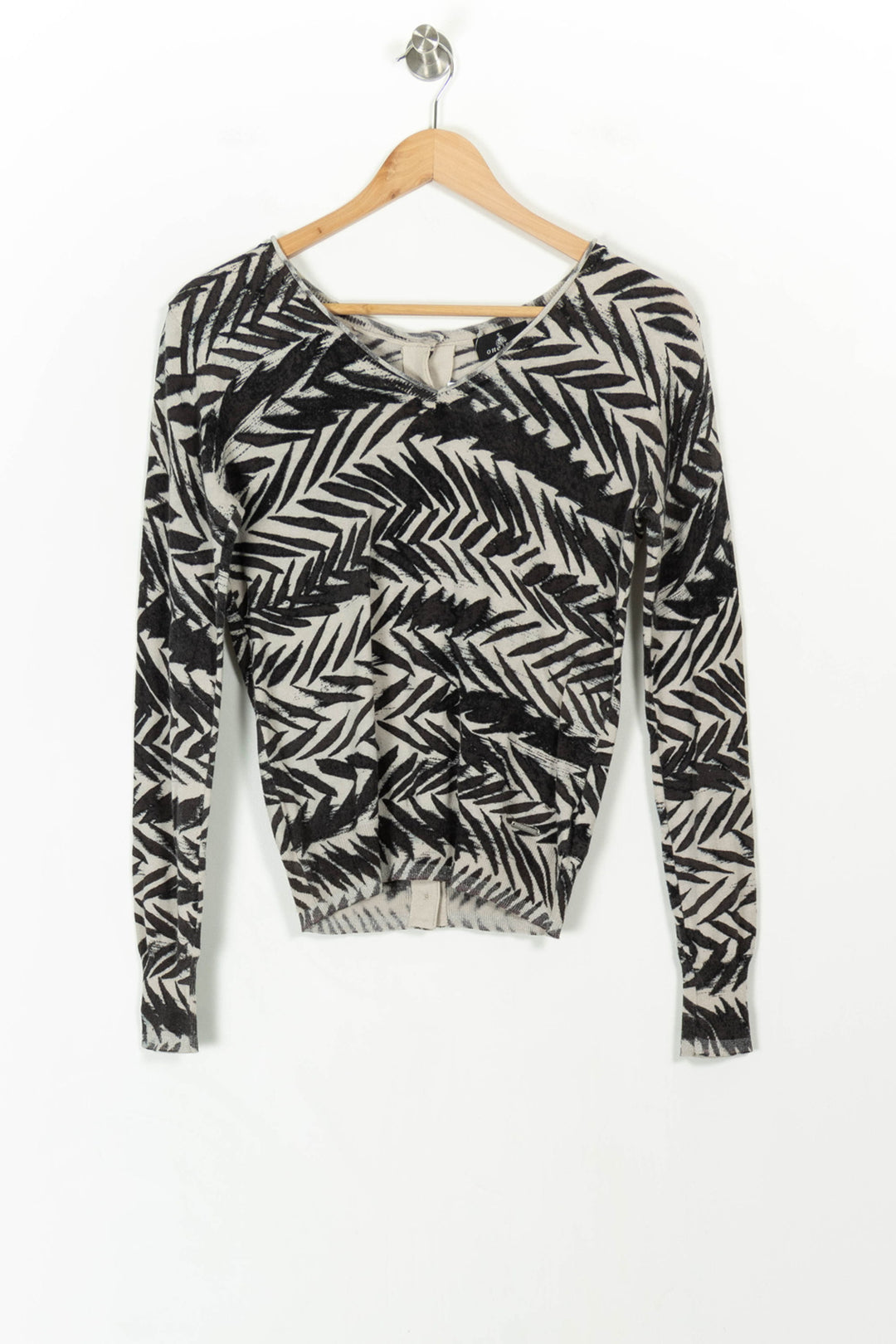 Pull Noir et Beige - Taille XS/34 de la marque One Step | PARAD107559 - Vendu par Paradigme - Image 2